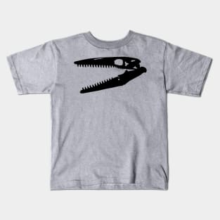 Tylosaurus skull - black Kids T-Shirt